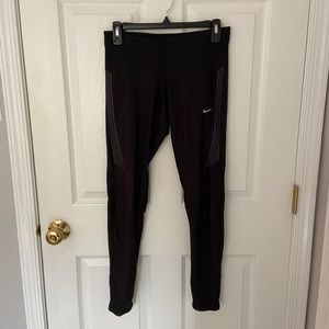 Nike Black Track Pants with Zipper Detail